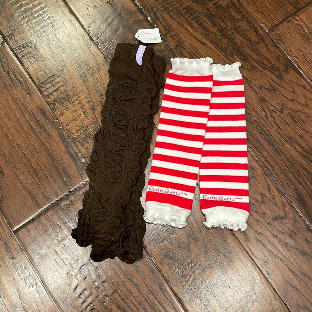 Huggalugs and Ruffle Butts little girl leg warmers